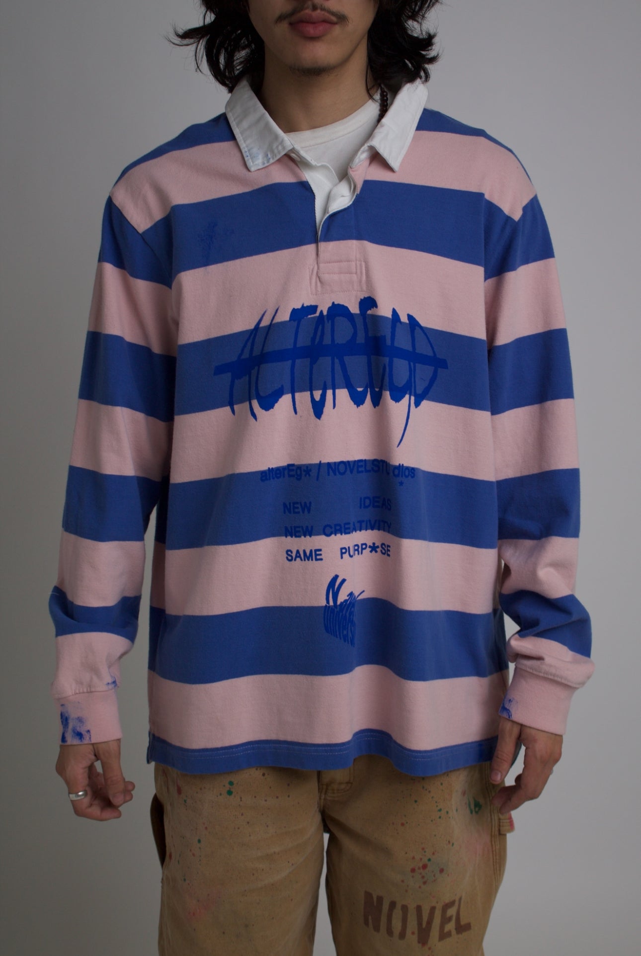 NOVEL*alterego Pink&Blue Rugby