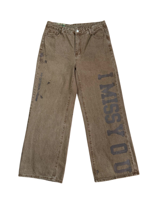 IMISSYOU* Brown Denim