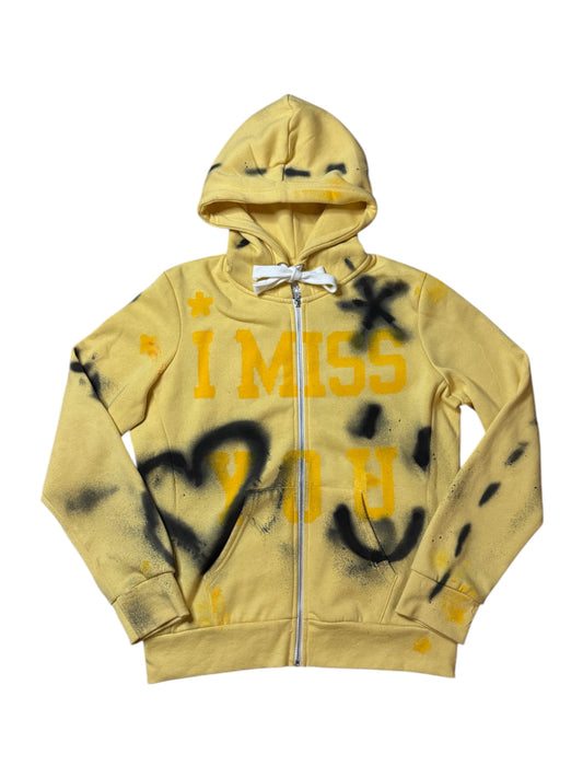 NVL*IMISSYOU Graffiti Zipup Hoodie